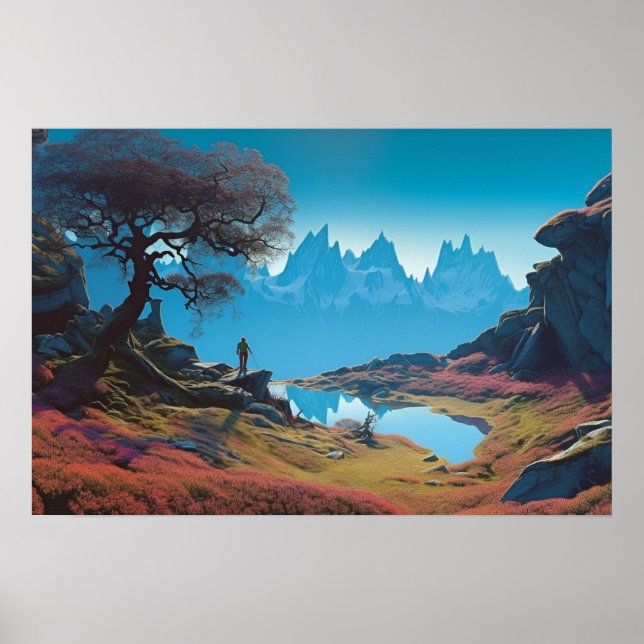 Lake in the highlands poster (Front)