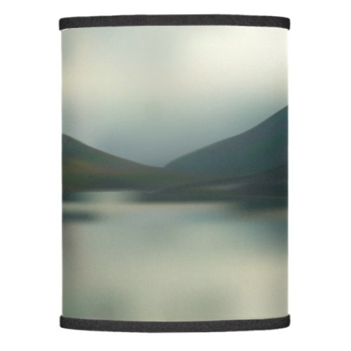 Lake in the mountains lamp shade