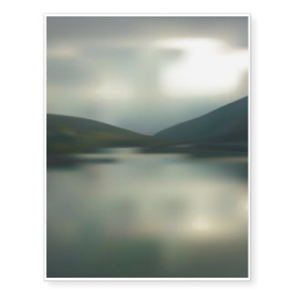 Lake in the mountains temporary tattoos