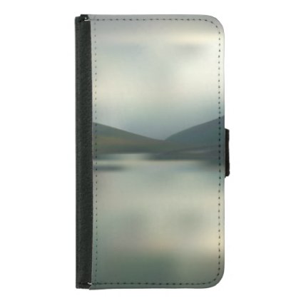 Lake in the mountains wallet phone case for samsung galaxy s5
