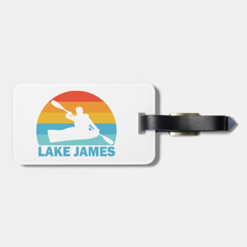 Lake James North Carolina Kayak Luggage Tag