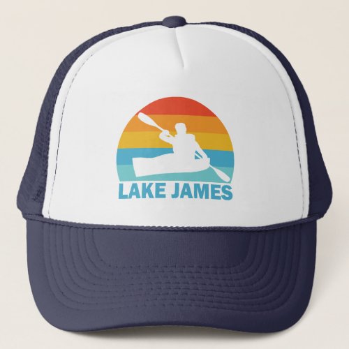Lake James North Carolina Kayak Trucker Hat
