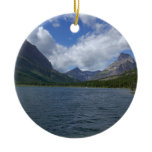 Lake Josephine at Glacier National Park Ceramic Ornament