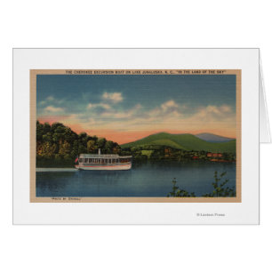 Lake Junaluska, NC - View of Cherokee Boat Cards