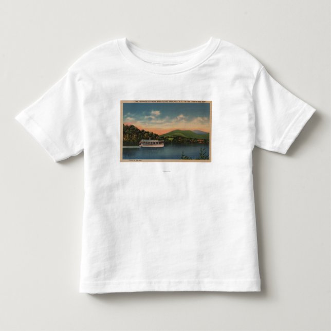 Lake Junaluska, NC - View of Cherokee Boat Toddler T-shirt (Front)