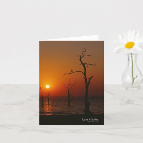 Lake Kariba at Sunset Card