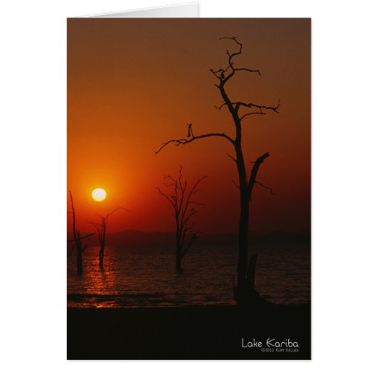 Lake Kariba Sunset_card Cards (Front)