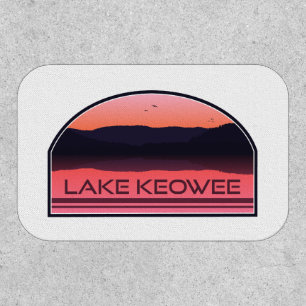 Lake Keowee South Carolina Red Sunrise Patch