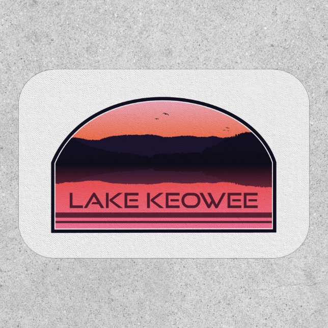 Lake Keowee South Carolina Red Sunrise Patch (Front)