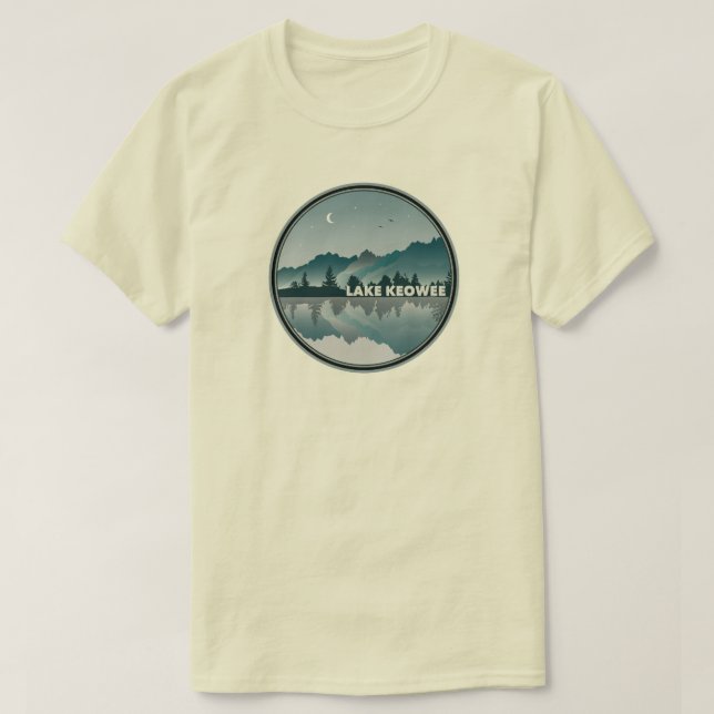 Lake Keowee South Carolina Reflection T-Shirt (Design Front)