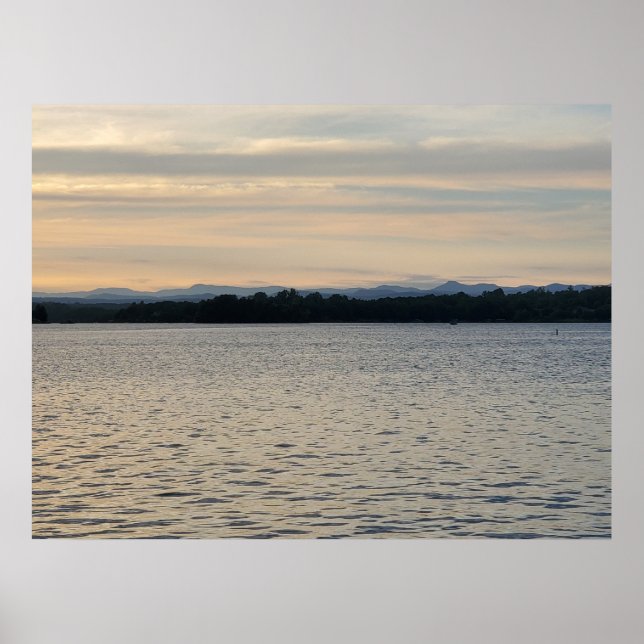 Lake Keowee South Carolina Sunset Poster (Front)