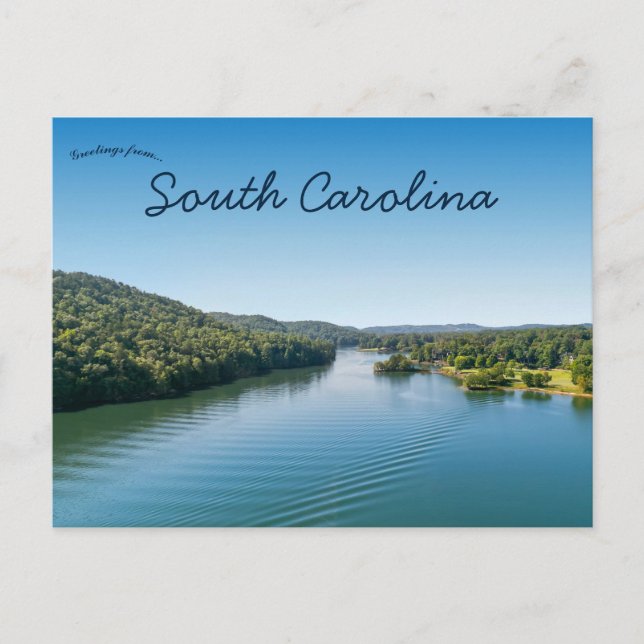 Lake Keowee South Carolina USA Postcard (Front)
