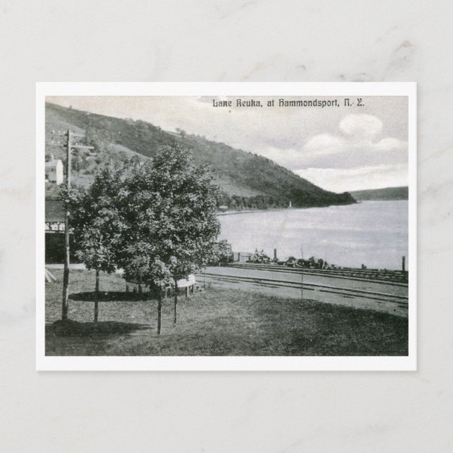 Lake Keuka, Hammondsport, NY Vintage Postcard (Front)