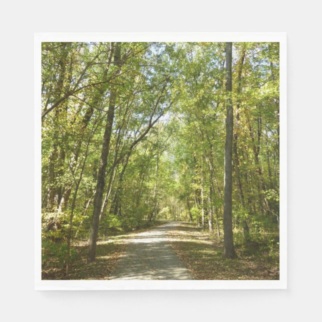 Lake Kittamaquandi Trail in Columbia Maryland Paper Napkins (Front)