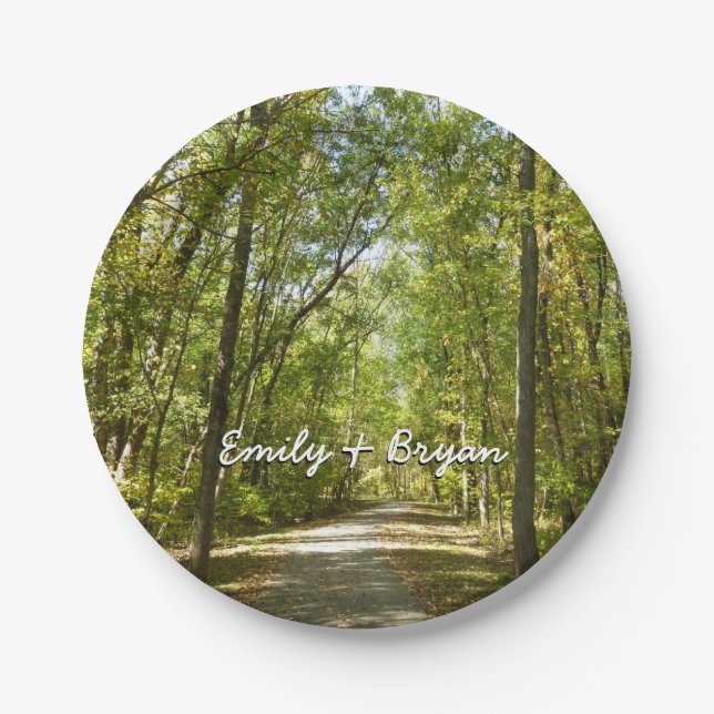 Lake Kittamaquandi Trail in Columbia Maryland Paper Plates (Front)