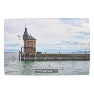 Lake Konstanz Germany Lighthouse Metal Print
