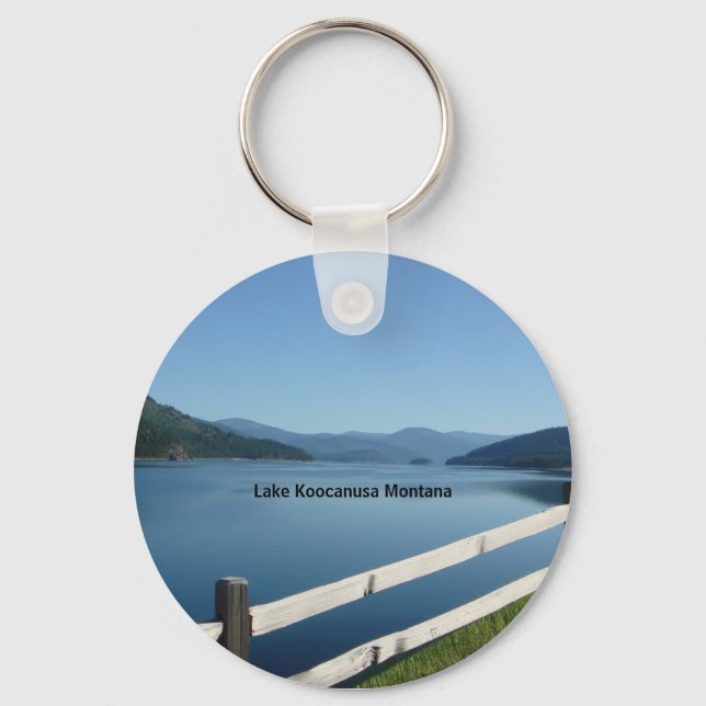 Lake Koocanusa Northwest Montana Keychain (Front)