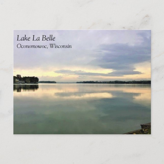 Lake La Belle, Oconomowoc, Wisconsin Postcard (Front)