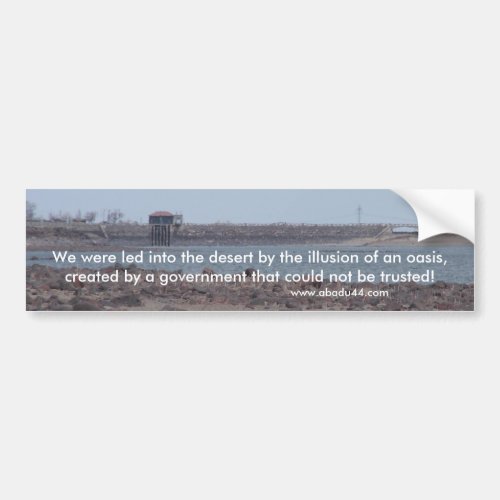 lake lahontan Fallon Nevada Churchill County Bumper Sticker
