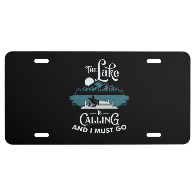Lake - Lake is calling License Plate (Front)