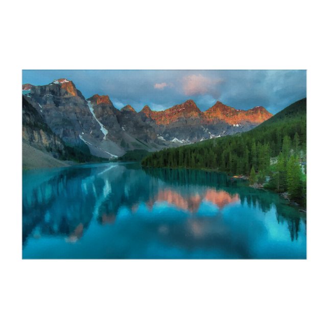 Lake landscape acrylic print (Front)