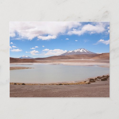 Lake landscape on the Altiplano postcard