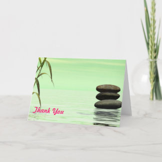 lake landscape thank you note card