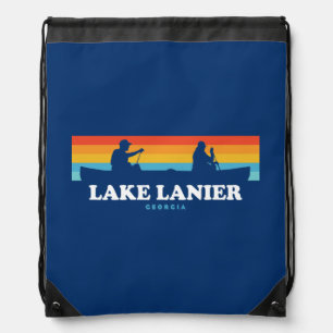 Lake Lanier Georgia Canoe Drawstring Bag