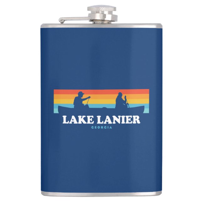 Lake Lanier Georgia Canoe Flask (Front)