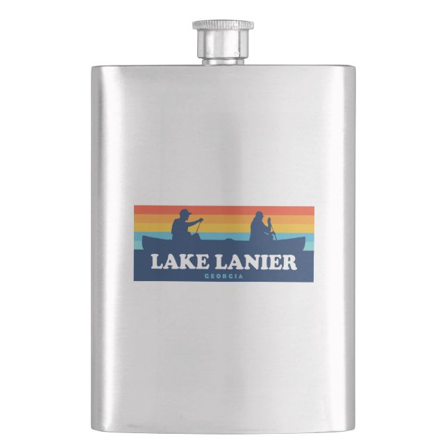 Lake Lanier Georgia Canoe Flask (Front)