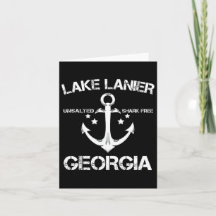 Lake Lanier Georgia Funny Fishing Camping Summer G Card