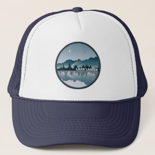 Lake Lanier Georgia Reflection Trucker Hat