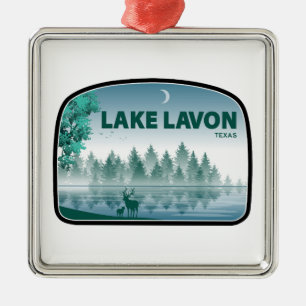 Lake Lavon Texas Deer Metal Ornament