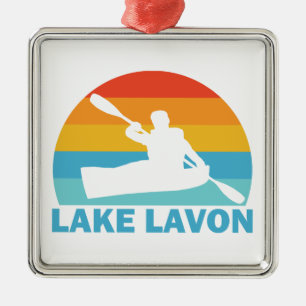 Lake Lavon Texas Kayak Metal Ornament