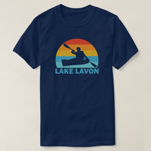 Lake Lavon Texas Kayak T-Shirt (Design Front)