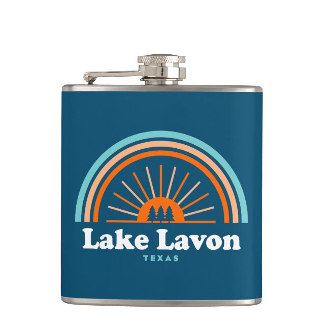 Lake Lavon Texas Rainbow Flask (Front)