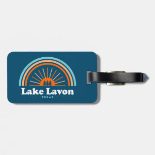 Lake Lavon Texas Rainbow Luggage Tag