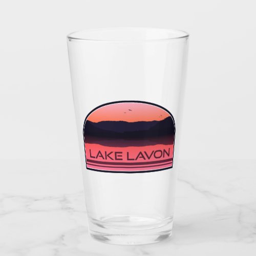 Lake Lavon Texas Red Sunrise Glass