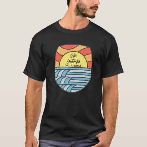 Lake Lawtonka Oklahoma Ok Sunset Vacation Souvenir T_Shirt