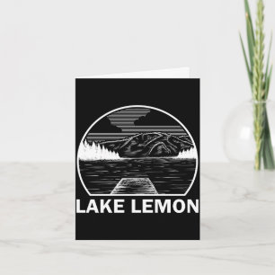 Lake lemon indiana funny fishing camping summer card