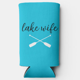 lake life and lake wife bachelorette party can coo seltzer can cooler