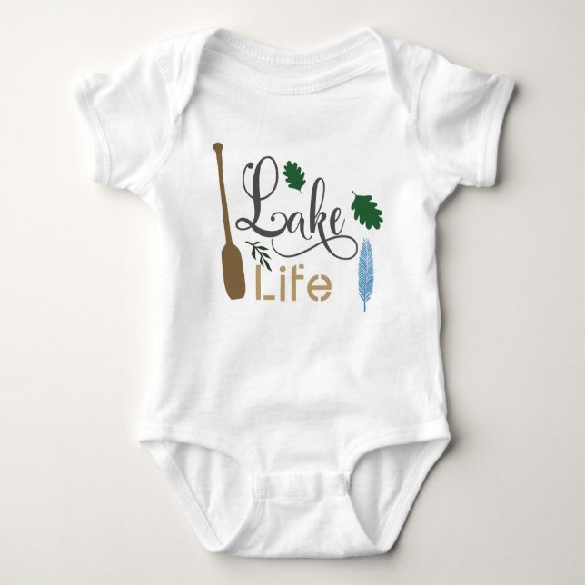 Lake Life Baby Bodysuit (Front)