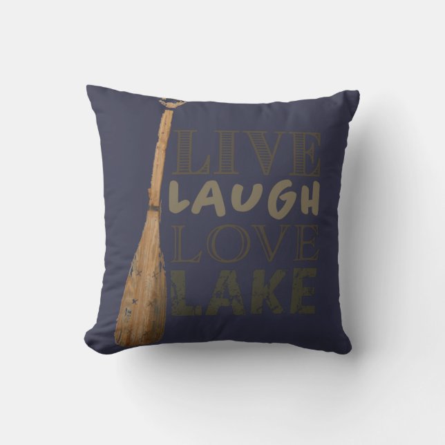 Lake-Life/Big-Island Reversible Pillow (Front)
