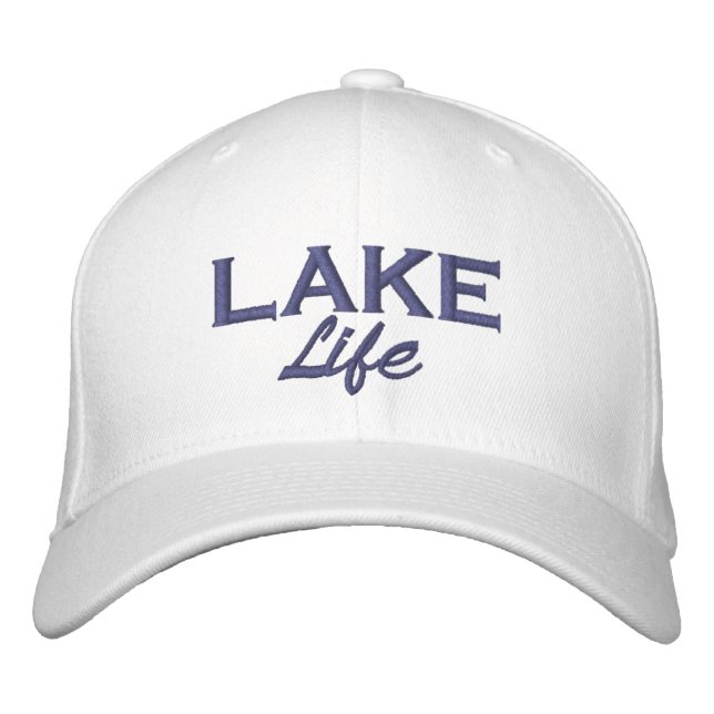 Lake Life Embroidered Baseball Cap (Front)