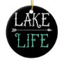 Lake Life Fishing Boating Sailing Funny Outdoor Ceramic Ornament