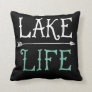 Lake Life Fishing Boating Sailing Funny Outdoor Throw Pillow