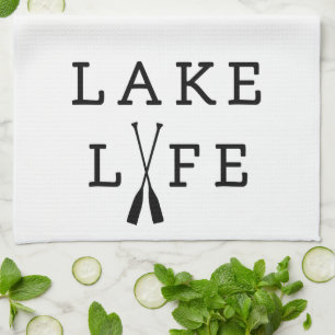Lake Life Fun Summer House Kitchen Towel