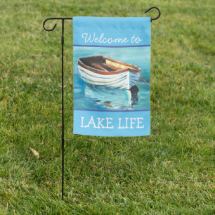 Lake Life Garden Flag