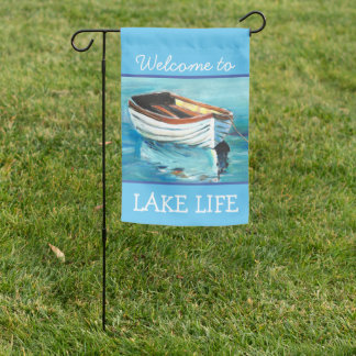 Lake Life Garden Flag