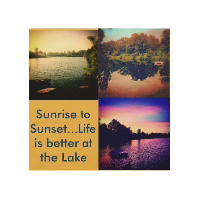 Lake Life is Better Wood Wall Decor (Front)